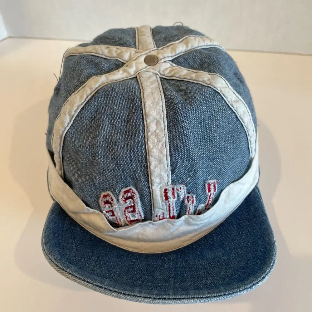 Vintage Li’L 66 Youth Baseball Cap Hat Denim Blue